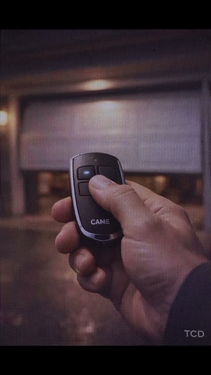 Motorisation de porte — télécommande CAME